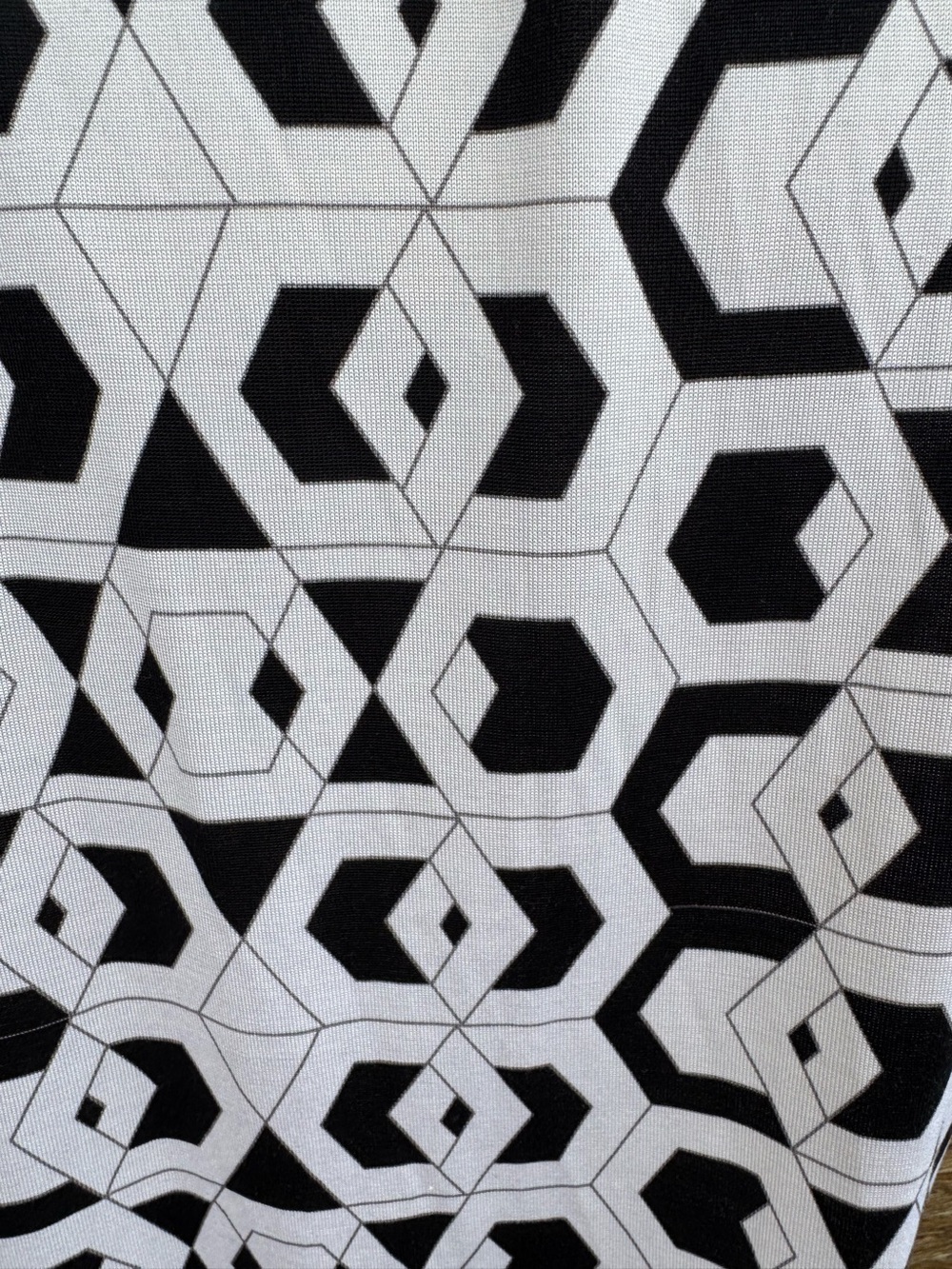 Diane von Furstenberg Silk Wrap Dress – Black & White Geometric Print - Picture 9 of 11